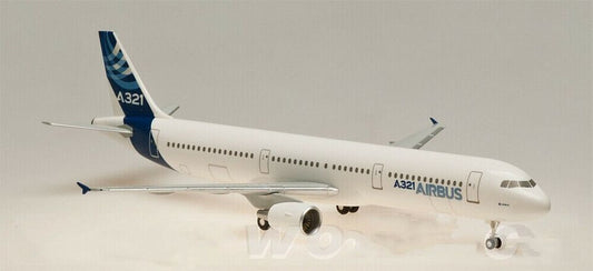 1:200 23CM Hogan AIRBUS A321 Passenger Airplane ABS Plastic Aircraft Plane Model