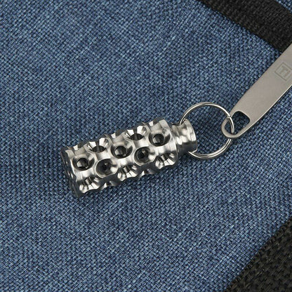 1PCS Hollow Titanium Alloy Beads Umbrella Rope DIY Pendant Paracord Accessories