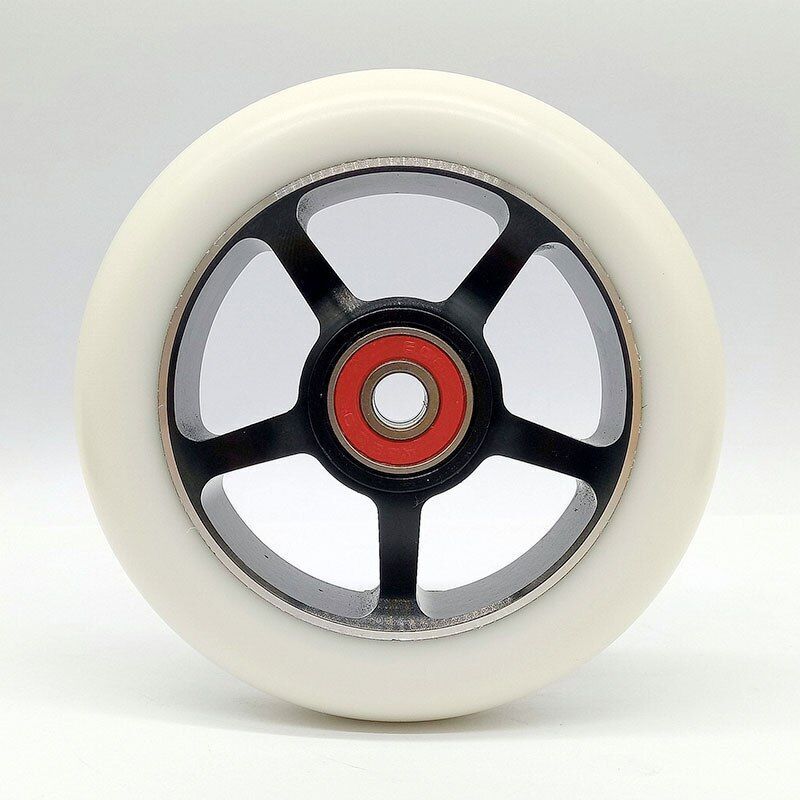 4pcs Stunt Scooter Wheels 100mm Aluminum Alloy Hub High-elastic PU Skates Wheels