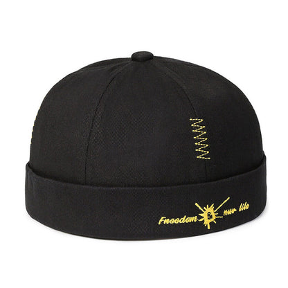 Hip Hop Hats Summer Hats Beanie Hat Skullies Cap Brimless Street Solid Color