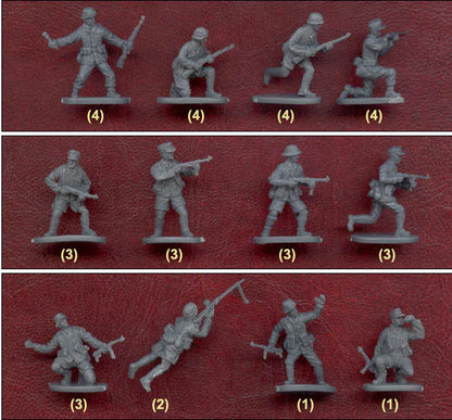 WWII German Afrika Korps Africa Corps 1/72 Soldiers Figures model Kit CAESAR