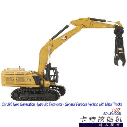 1:87 DM CAT395 Hydraulic Excavator Contruction Machine Equipment Diecast Model