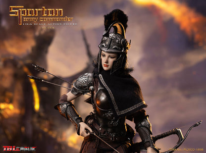 1/6 Scale TBLeague Spartan Army Commander -Black Action Figure