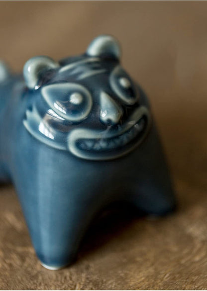 8cm Tiger Tea Pet Tea Ornaments Ceramic Tea Play Home Decor