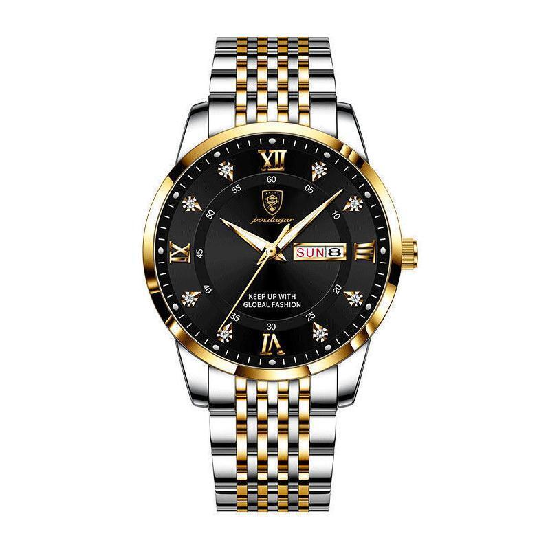 Men's Watch Wrist Watches New Waterproof Man Luxury Stainless Steel Luminous Day