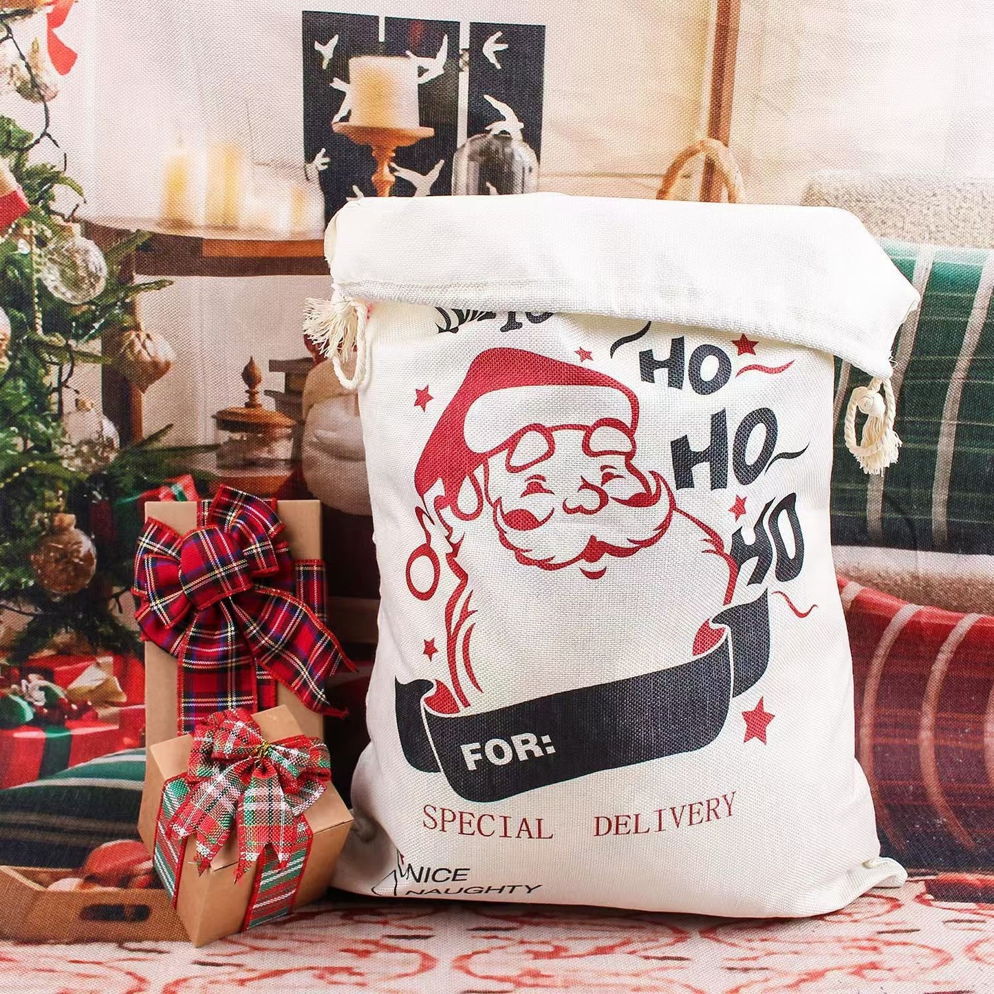 Christmas Santa Claus Bag Gift Gift Bag 19.5inx27.5in Large Scall Christmas Bag