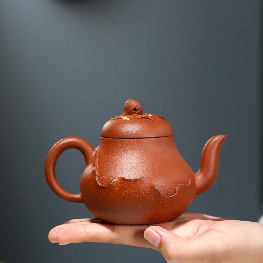 Master Tea Pot Handmade Pot with Certificate Paper True Yixing Zisha Marked Pot