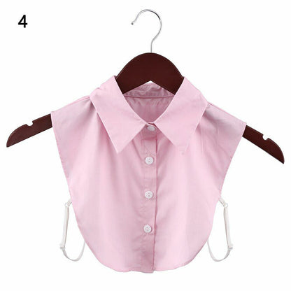 Shirt Collar Women Cotton Lace Fake Blouse Vintage Lapel Clothes Accessories Top