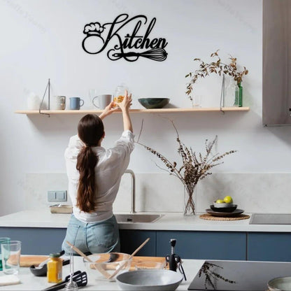 HelloYoung Rustic Metal Sign 12x6.69" Farmhouse Wall Decor Kitchen