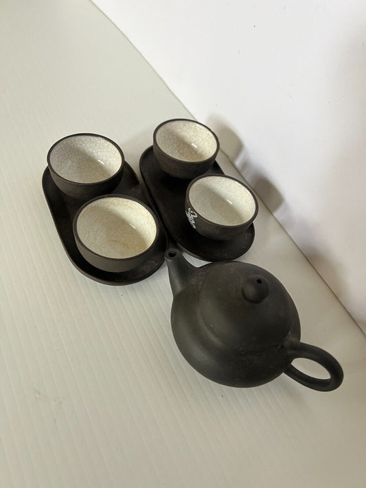 Chinese Yixin Clay Handmade Zisha Tea Set Teapot Cups
