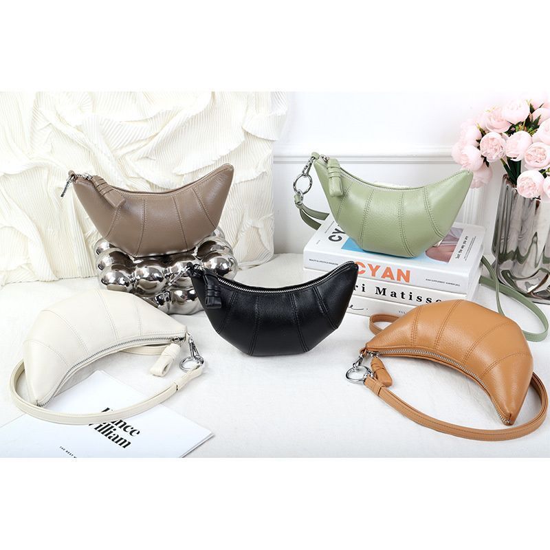 Bag Crossbody Cowhide Small High Quality Fashion Versatile Mini Purse Zipper 1PC