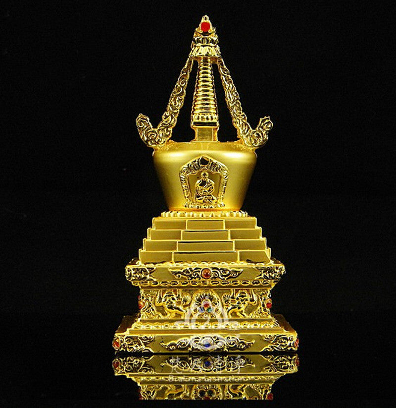 Copper Alloy Buddhism Stupa Tower Bodhi Tower Supplies Ornaments