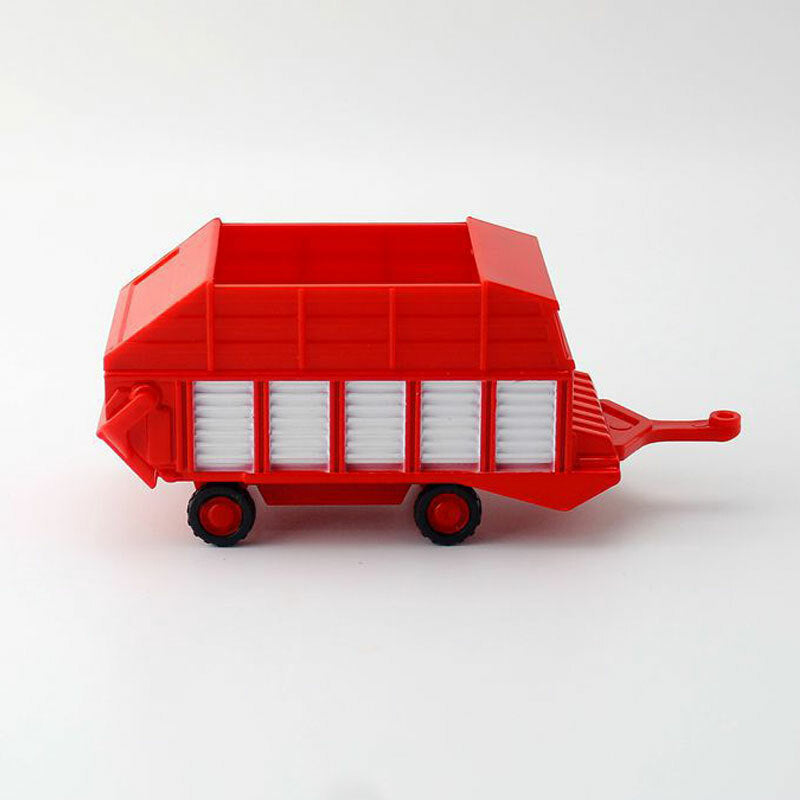 Farm Tractor Front Harvester with Trailer Diecast Farm Vehicle Metal Model Car