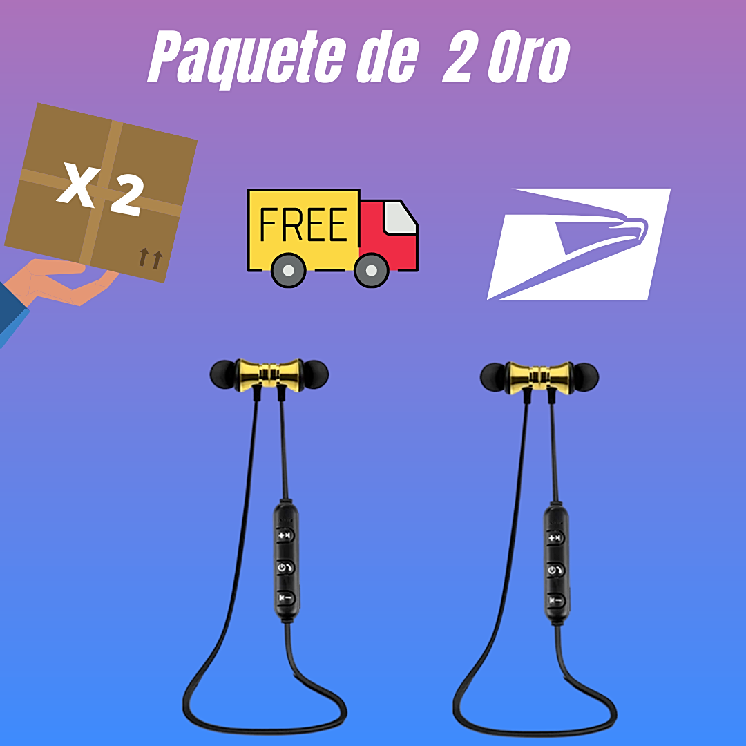 2 X Bluetooth Audifonos Inalambricos Magneticos Auriculares para Telefonos Cell
