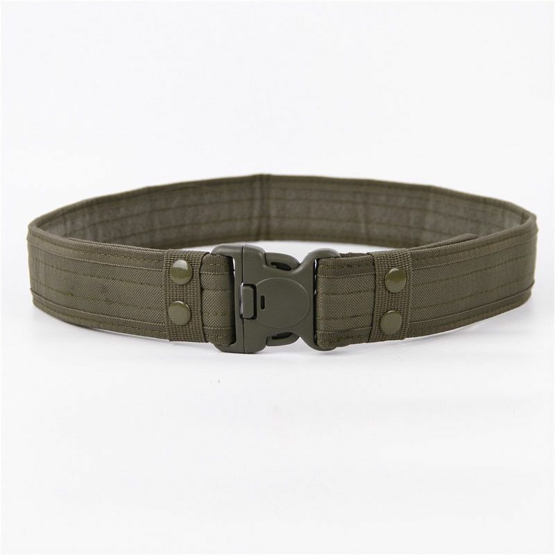 Combat Belts Army Style Quick Release Tactical Canvas Waistband Outdoor Hunting