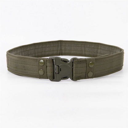 Combat Belts Army Style Quick Release Tactical Canvas Waistband Outdoor Hunting