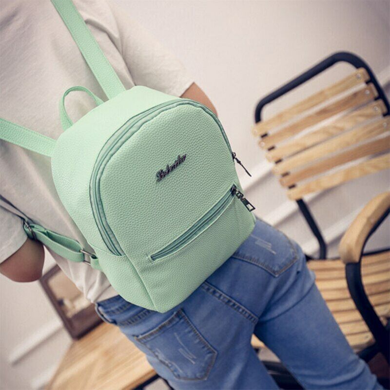 Design Girls Leather School Bag Travel Backpack Satchel Women Shoulder Bag Gifts