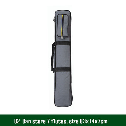 Portable Flute Bag Backpack Canvas Flute Storage Case Instrument Accessories