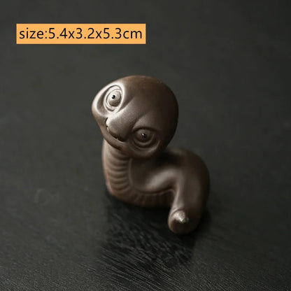 Chinese Zodiac ZishaTea Pet Animal Statue Decoration Handmade Sculpture Tea Set