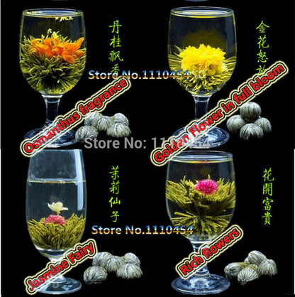 Premium 16 Kinds of Handmade Blooming Flower Herbal Tea Great Fragrant Green Tea