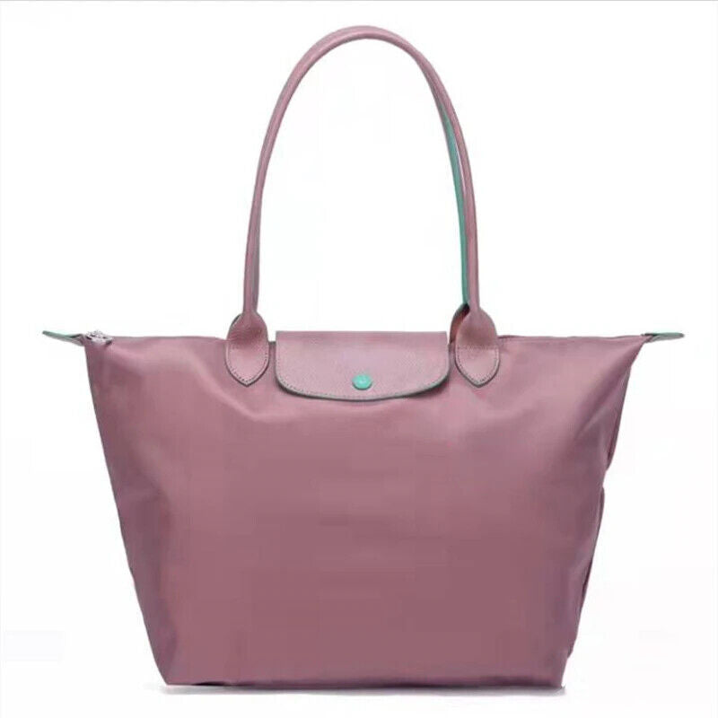 New Fashion High Capacity Embroidered Nylon Shoulder Bag Shopping Bag