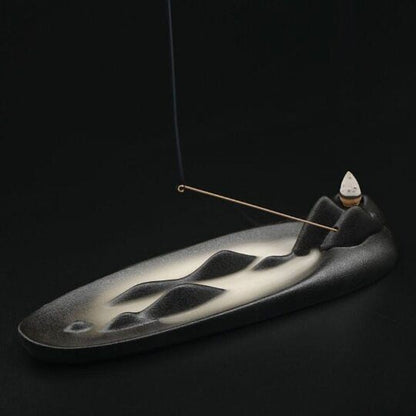 Mountain Incense Waterfall Burner Backflow Ceramic Incense Holder