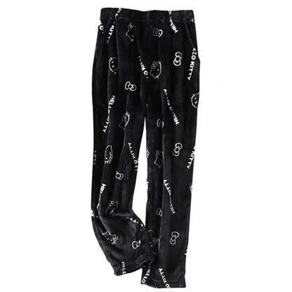 Hello Kitty Plush Pajama Pants Loungewear Pants Y2K Vibes New