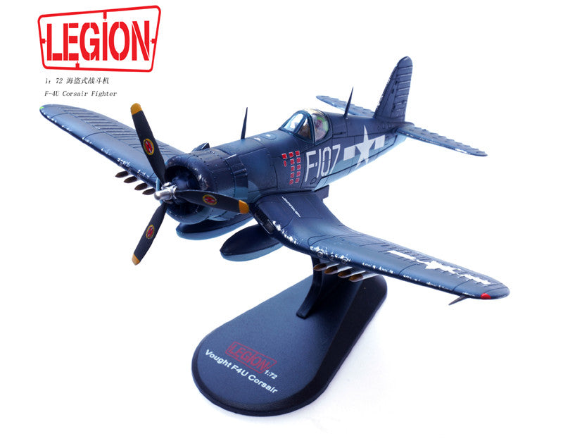 1:72 LEGION US Vought F4U Corsair Fighter VMF-224 Aircraft Diecast Plane Model