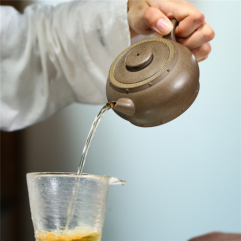 True Yixing Zisha Tea Pot Real Yixing Zisha Old Qingduan Clay Pot Marked 250ml