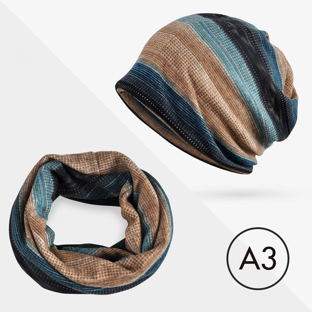 Womens Dual-purpose Boho Scarf Hat Baggy Slouchy Beanie Hat Headwear Chemo Cap