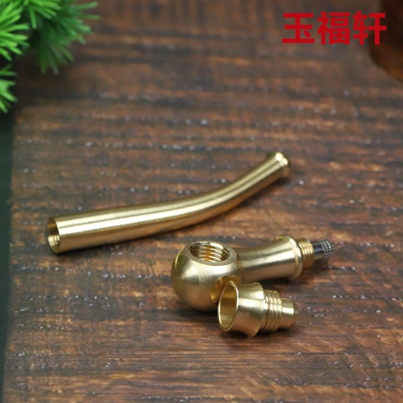Brass Filter Tobacco Pipe | 3 Removable Bowls Mini Portable Smoking Pipe