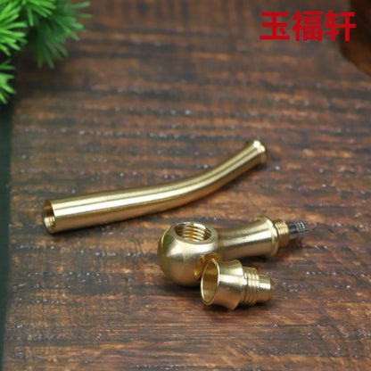 Brass Filter Tobacco Pipe | 3 Removable Bowls Mini Portable Smoking Pipe