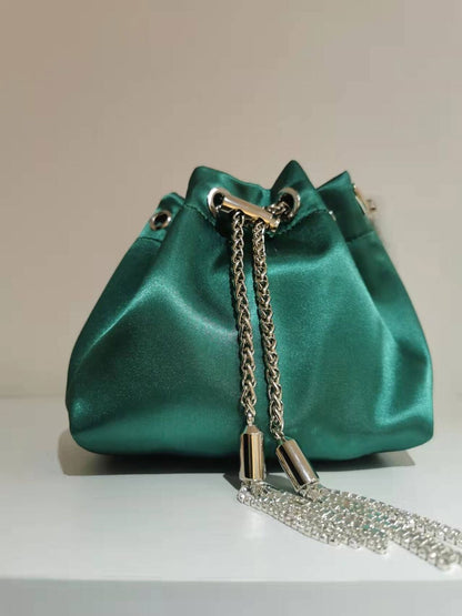Bags Diamonds Female Shoulder Tassels Chains Handbags Women Crossbady Bag