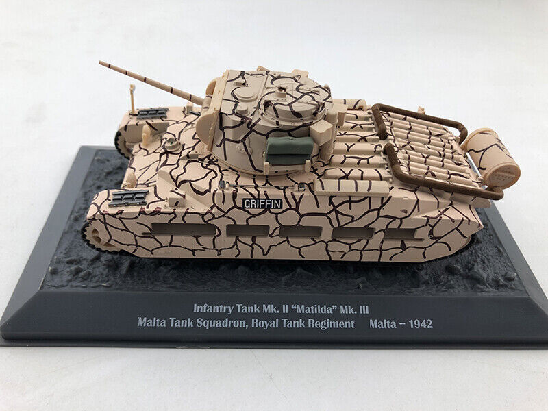 1/43 British Vickers Mk.II Infantry Military Tank1942 Malta Alloy Model Finished