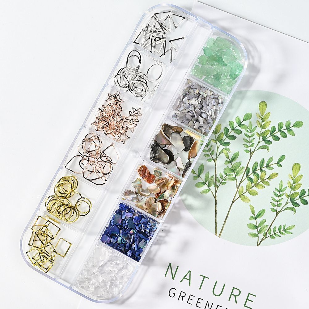 Nail Art Decor 3D Irregular Abalone Natural Sea Shell Stones DIY Accessory 1 Box