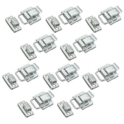 10Pcs Stainless Fastener Toggle Latch Catch Case Suitcase Box Chests Trunk Lock