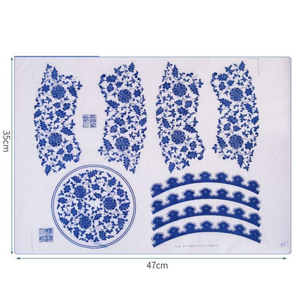 Ceramic Clay Transfer Paper Underglaze Colored Flower Decal Pottery Tool 47x35cm