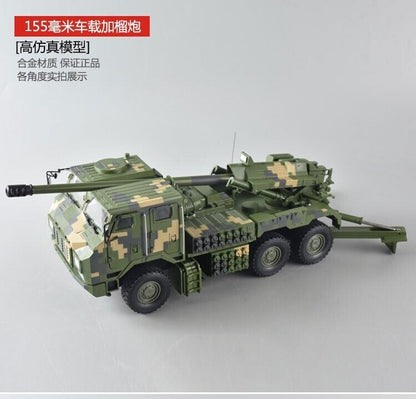 1:32 34CM PCL-181 155MM Vehicle Mounted Howitzer Launcher Diecast Armor Model