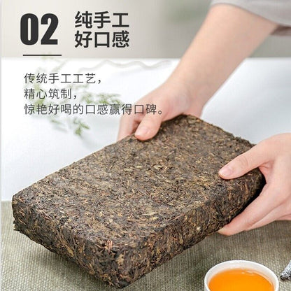 Black Tea Anhua Golden Flower Poria Handmade Golden Poria Black Tea 1kg
