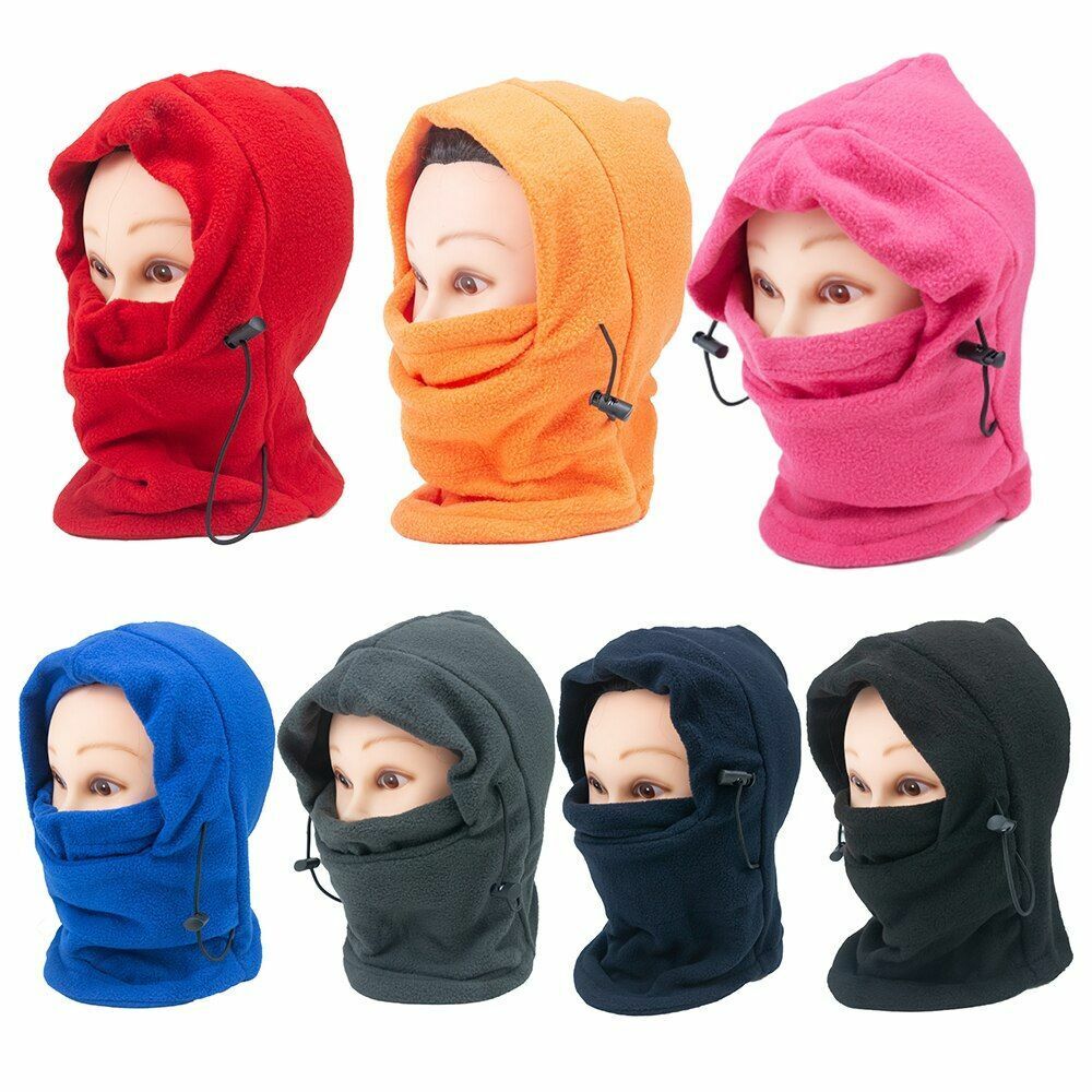 Winter Thermal Fleece Balaclava Hat Neck Warmer Hat Windproof Cap Cycling Hiking