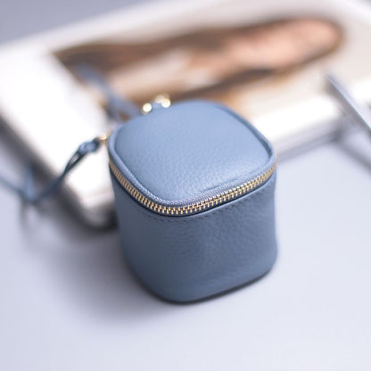 Genuine Leather Cosmetic Bag Cosmetic Case Makeup Clutch Toiletry Cosmetic Pouch