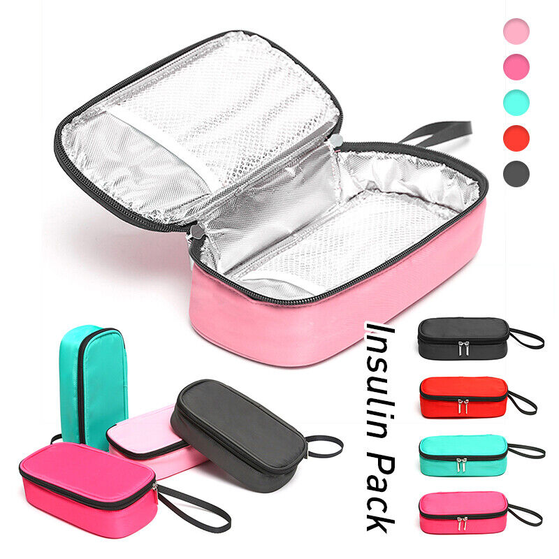 5 Colors Insulin Cooling Bag Portable Diabetic Pocket Pill Protector without Gel
