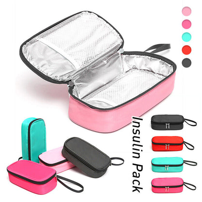 5 Colors Insulin Cooling Bag Portable Diabetic Pocket Pill Protector without Gel