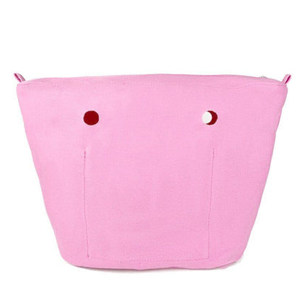 Waterproof Handbag Inner Lining Zipper Pocket Silicone Purse Canvas Accessories