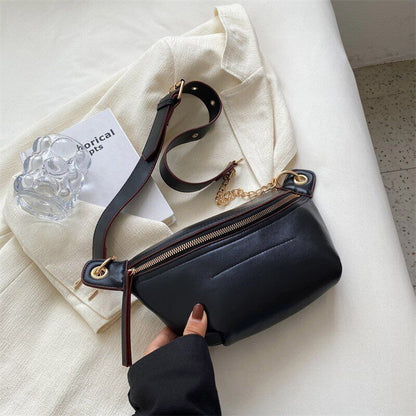Waist Bag Women Leather Chest Bags Belt Bag Women's Shoulder Crossbody Bag