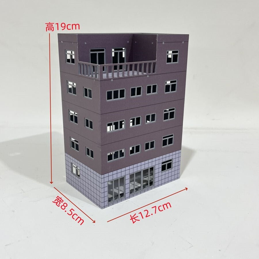HO Scale 1/87 Building Model Railroad Layout Office House Scene Model