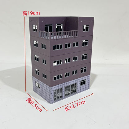 HO Scale 1/87 Building Model Railroad Layout Office House Scene Model