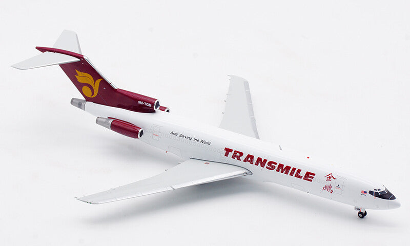 1:200 JC Wings TRANSMILE B727-200F Passenger Airplane Diecast Aircraft Model