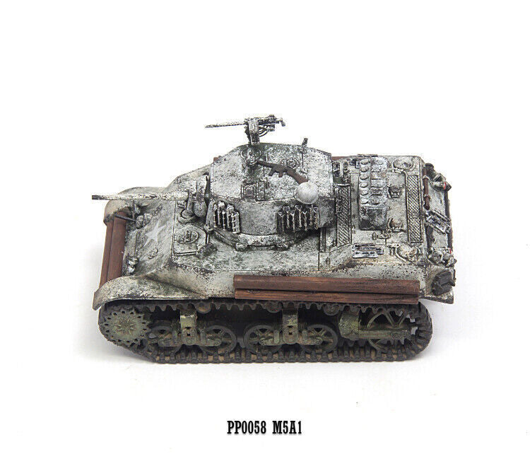 1/72 U.S Stuart Tank M5A1 Light Tank Snow Painting PP0058 Finished Model
