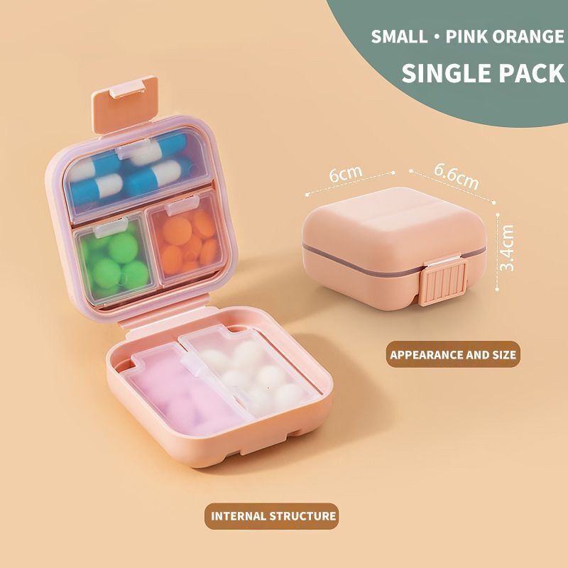 Pill Organizers 8-5 Grids Portable Moisture Proof Travel Medicine Box Container